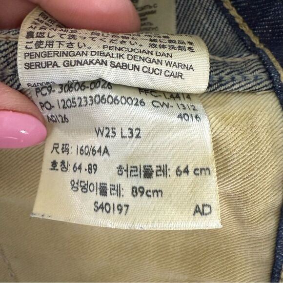 Levi's Vintage Clothing 606  LVC Big "E" Orange Tab Size 25 x 25 - Picture 13 of 14